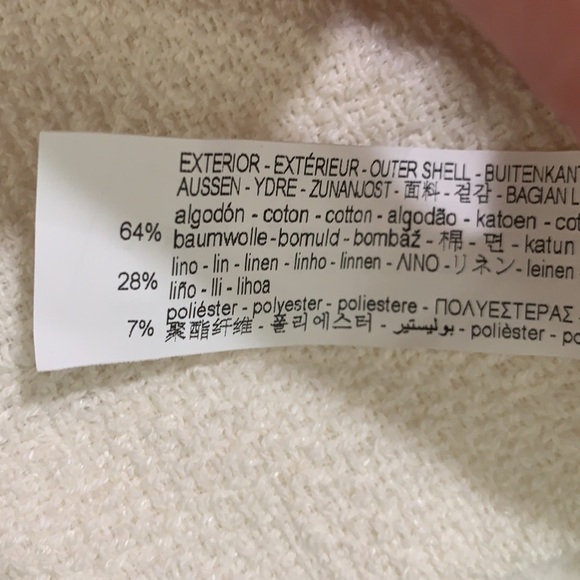 NWT. Zara Off White Textured Jacket Dress. Size L. - Picture 7 of 10